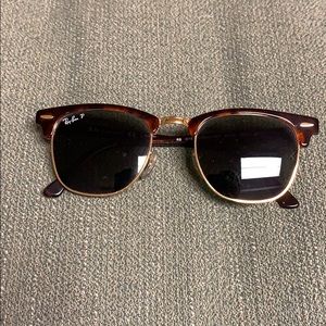 Ray Ban polarized Clubmaster sunglasses